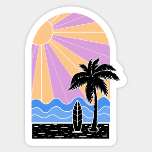 Surfer's paradise beach Sticker